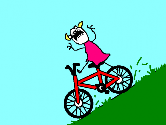 From http://hyperboleandahalf.blogspot.com/2010/07/bicycle.html